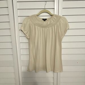 Elegant Cream Women's Top